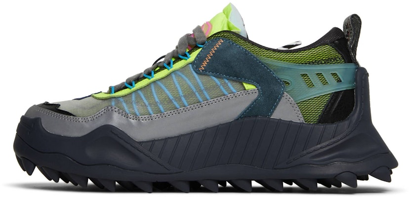 OFF-WHITE ODSY -1000 聚酯纖維 圓頭系帶 耐磨防滑 低筒 運動休閒鞋 男款 灰色 Lookbook OFF-WHITE ODSY -1000 聚酯纖維 圓頭系帶 耐磨防滑 低筒 運動休閒鞋 男款 灰色