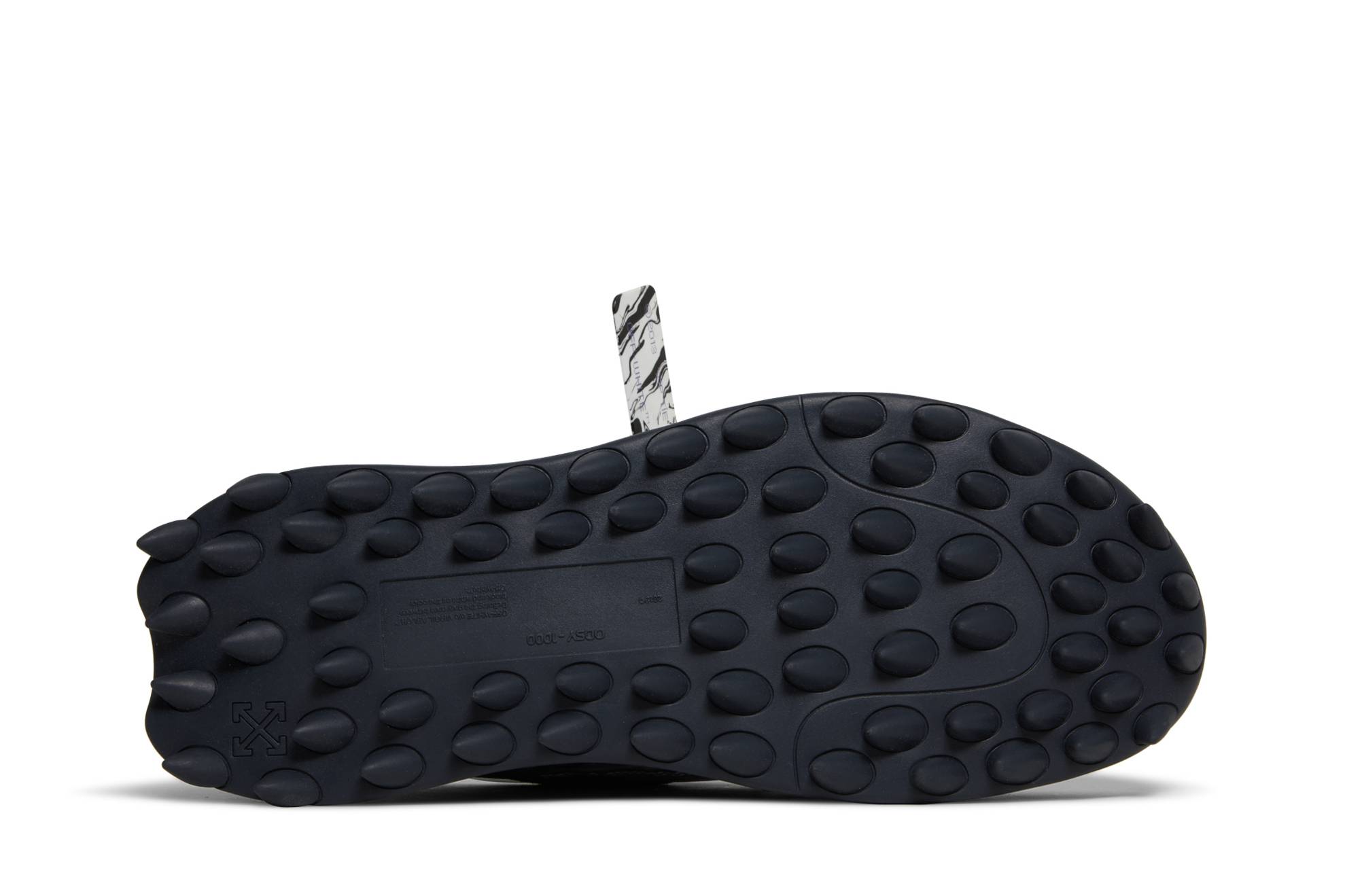 Shop OFF-WHITE ODSY -1000 聚酯纖維 圓頭系帶 耐磨防滑 低筒 運動休閒鞋 男款 灰色