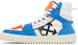 Lookbook OFF-WHITE Off-Court 3.0 耐磨防滑 高幫休閒 時尚板鞋 男款 白藍色