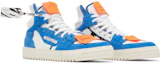Cheap OFF-WHITE Off-Court 3.0 耐磨防滑 高幫休閒 時尚板鞋 男款 白藍色