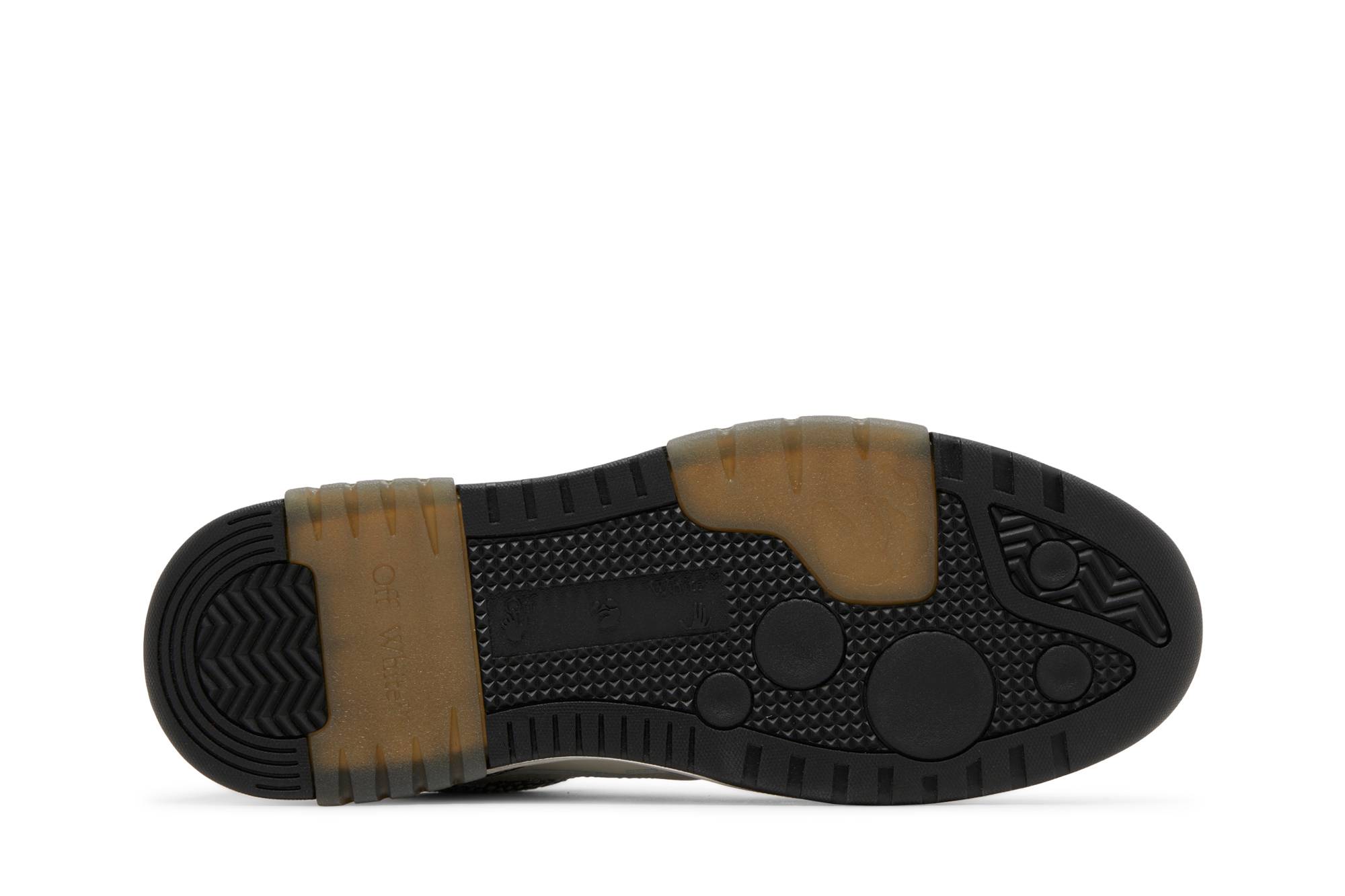 Shop OFF-WHITE Out Of Office 皮革防滑耐磨時尚板鞋 男款 黑白灰