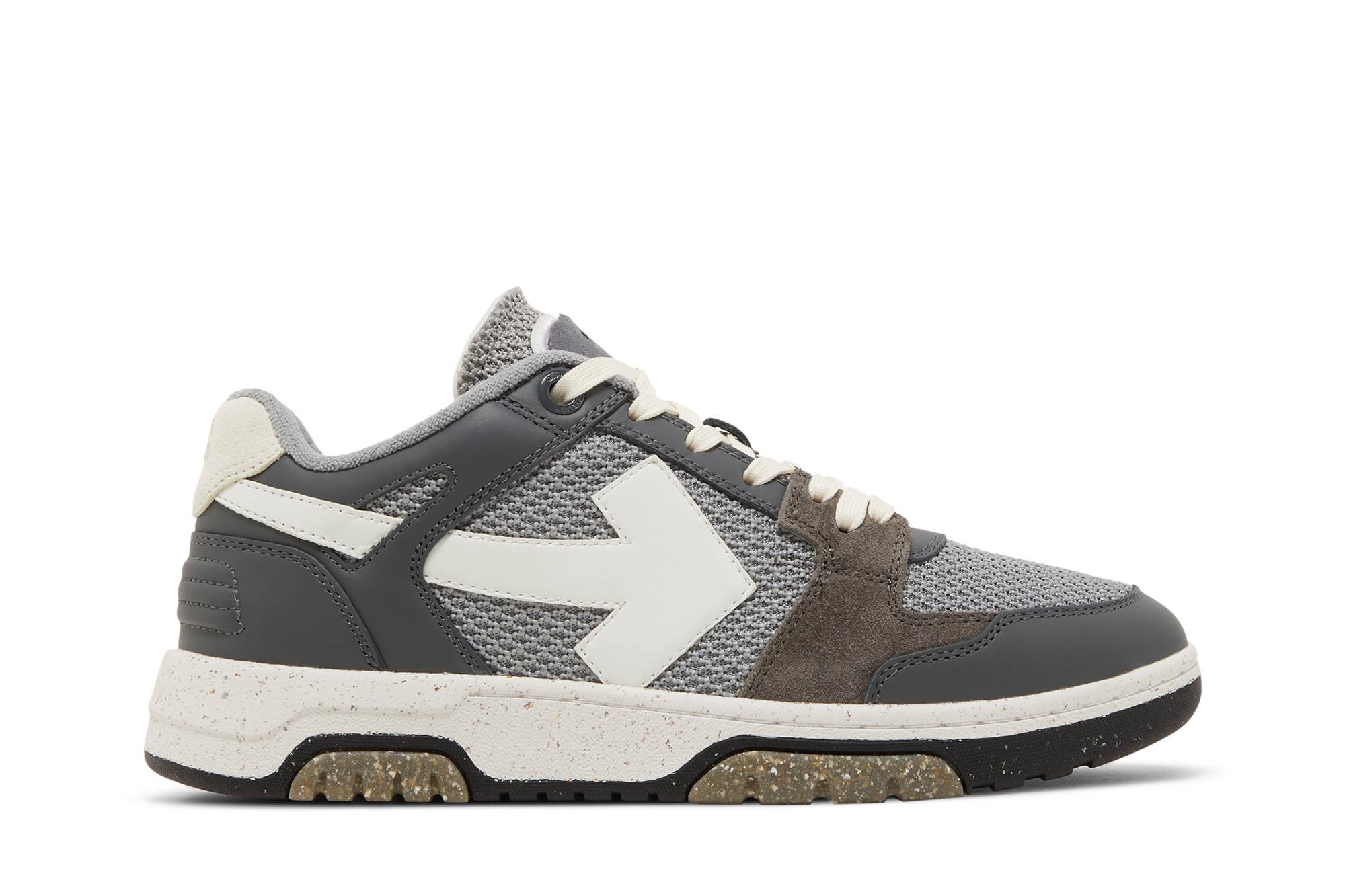 Buy Off-White Out of Office 'Kelabu Gelap Putih' OMIA243S23LEA001-0701