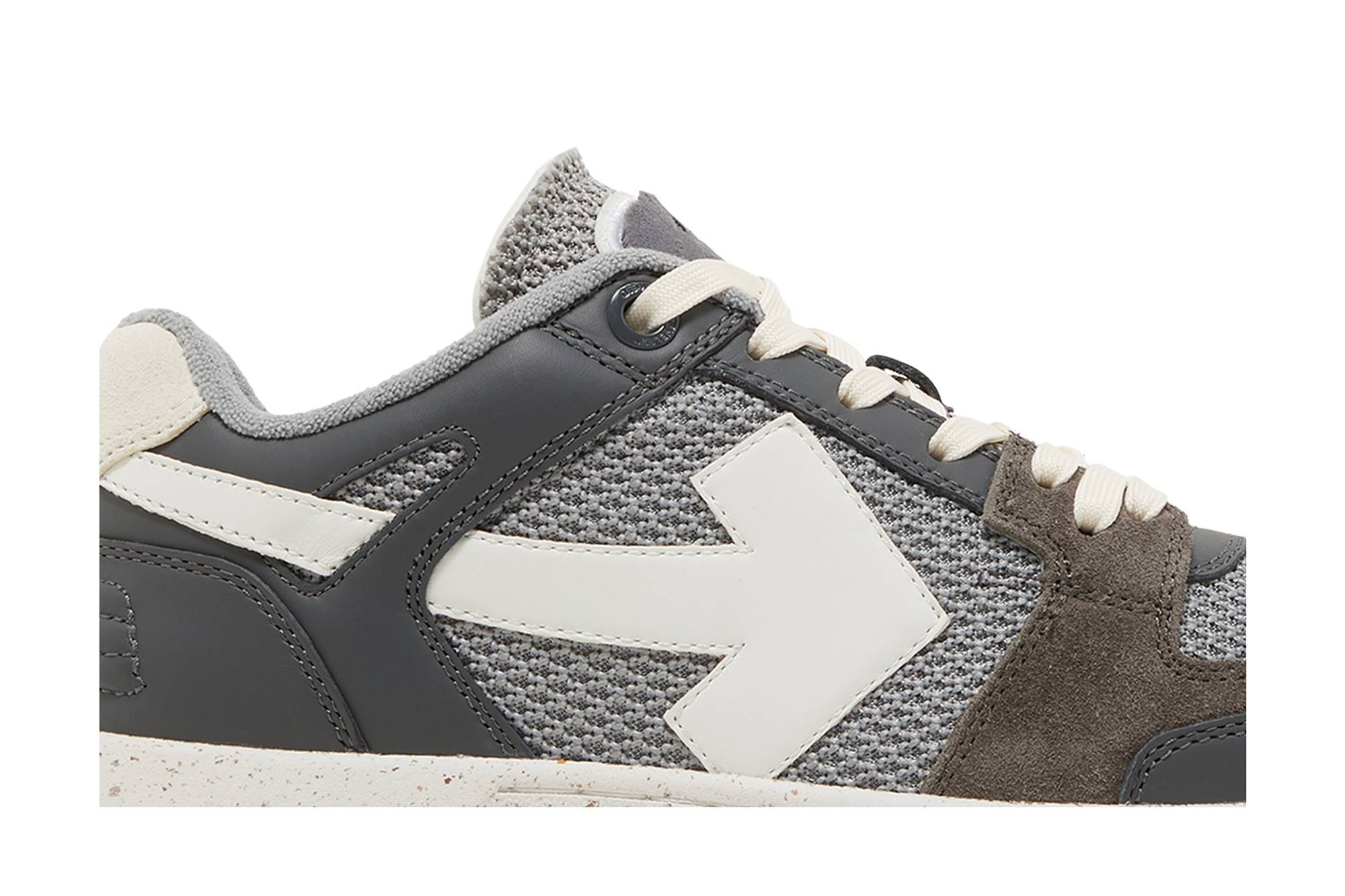 Order Off-White Out of Office 'Kelabu Gelap Putih' OMIA243S23LEA001-0701