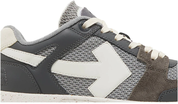 OFF-WHITE Out Of Office 皮革帆布 綁帶圓頭 時尚板鞋 男款 黑灰 Order OFF-WHITE Out Of Office 皮革帆布 綁帶圓頭 時尚板鞋 男款 黑灰