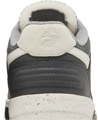 OFF-WHITE Out Of Office 皮革帆布 綁帶圓頭 時尚板鞋 男款 黑灰 Sizing OFF-WHITE Out Of Office 皮革帆布 綁帶圓頭 時尚板鞋 男款 黑灰