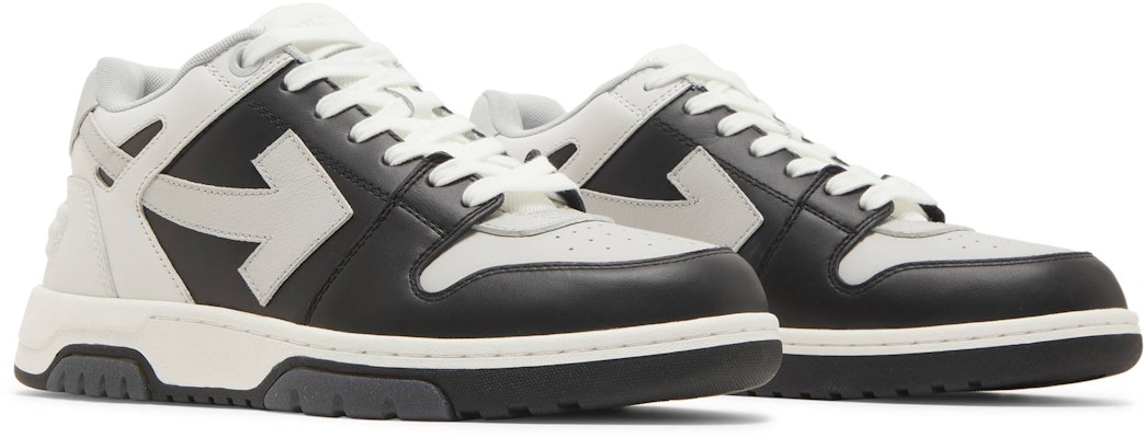 OFF-WHITE 皮革 系帶 時尚板鞋 白黑 Cheap OFF-WHITE 皮革 系帶 時尚板鞋 白黑