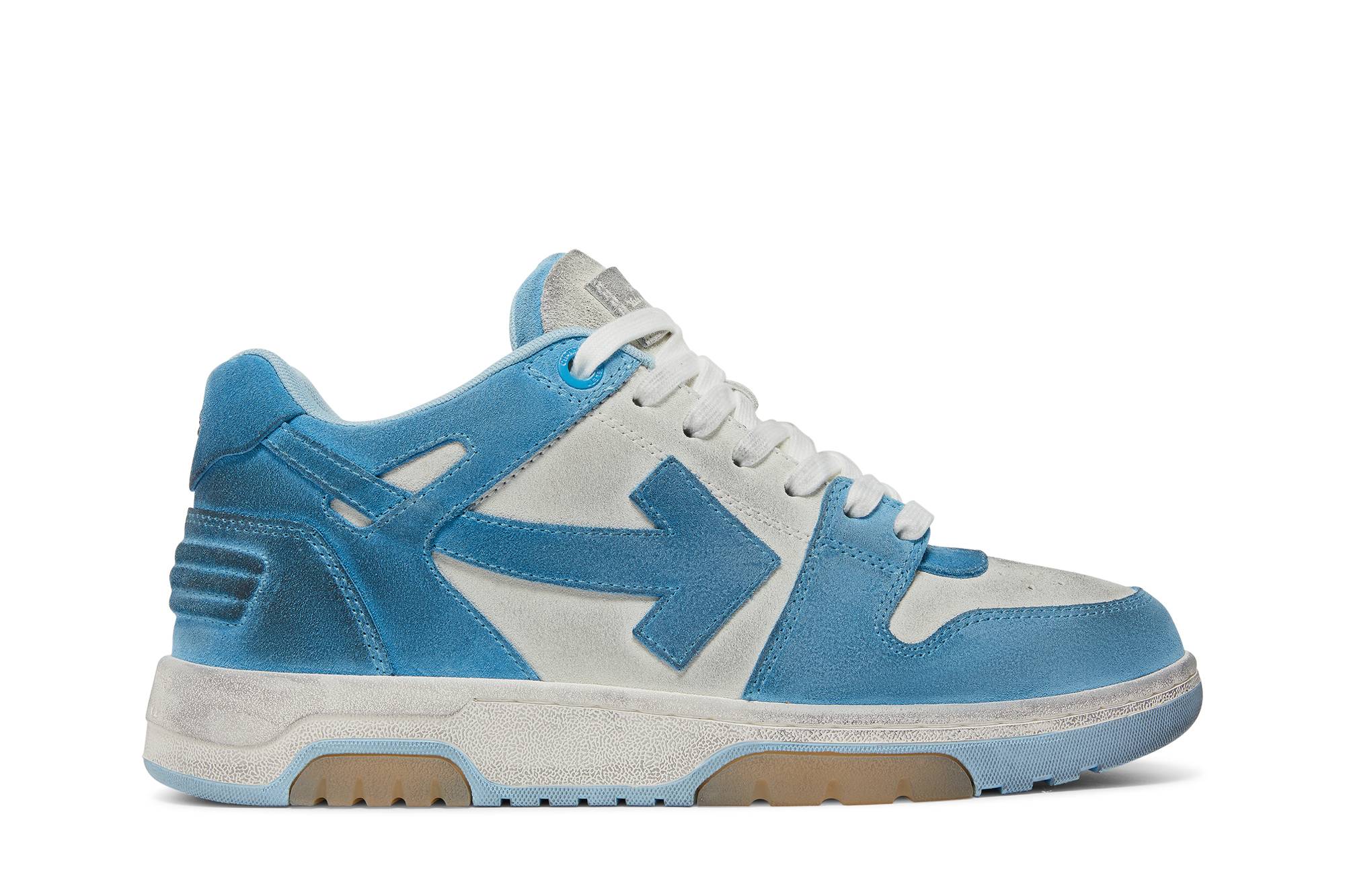 Off-White Out of Office 'White Light Blue Suede' OMIA189S22LEA0080140