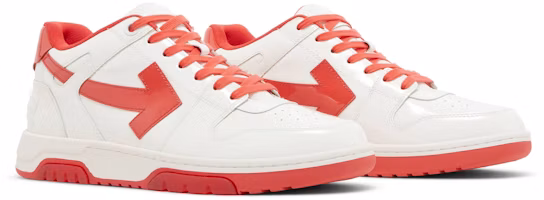 Cheap Off-White Out of Office ''Weiß Rot Lackleder'' OMIA189S22LEA002-0125