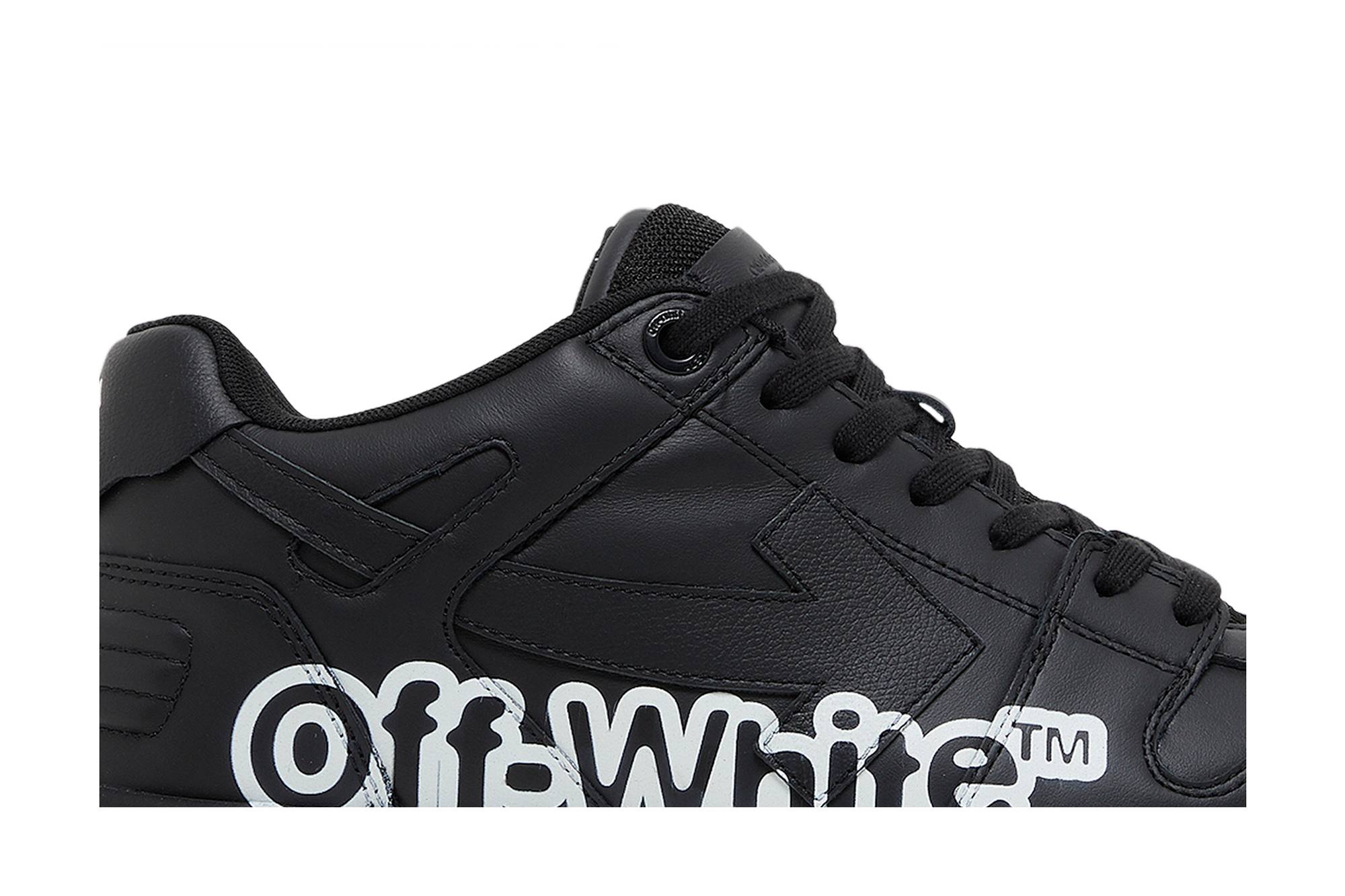 Order オフホワイト OOO ロー "ロゴプリント - ブラック" OMIA189S22LEA0041001