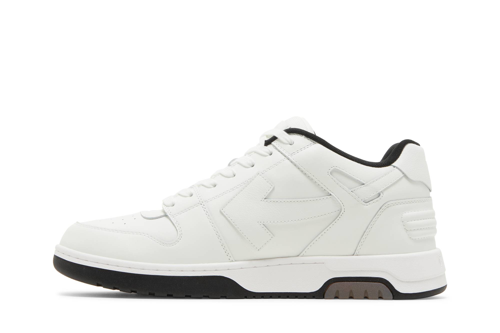 Lookbook 오프화이트 아웃 오브 오피스 로우 '로고 프린트 - 화이트 블랙' omia189s22lea0040110