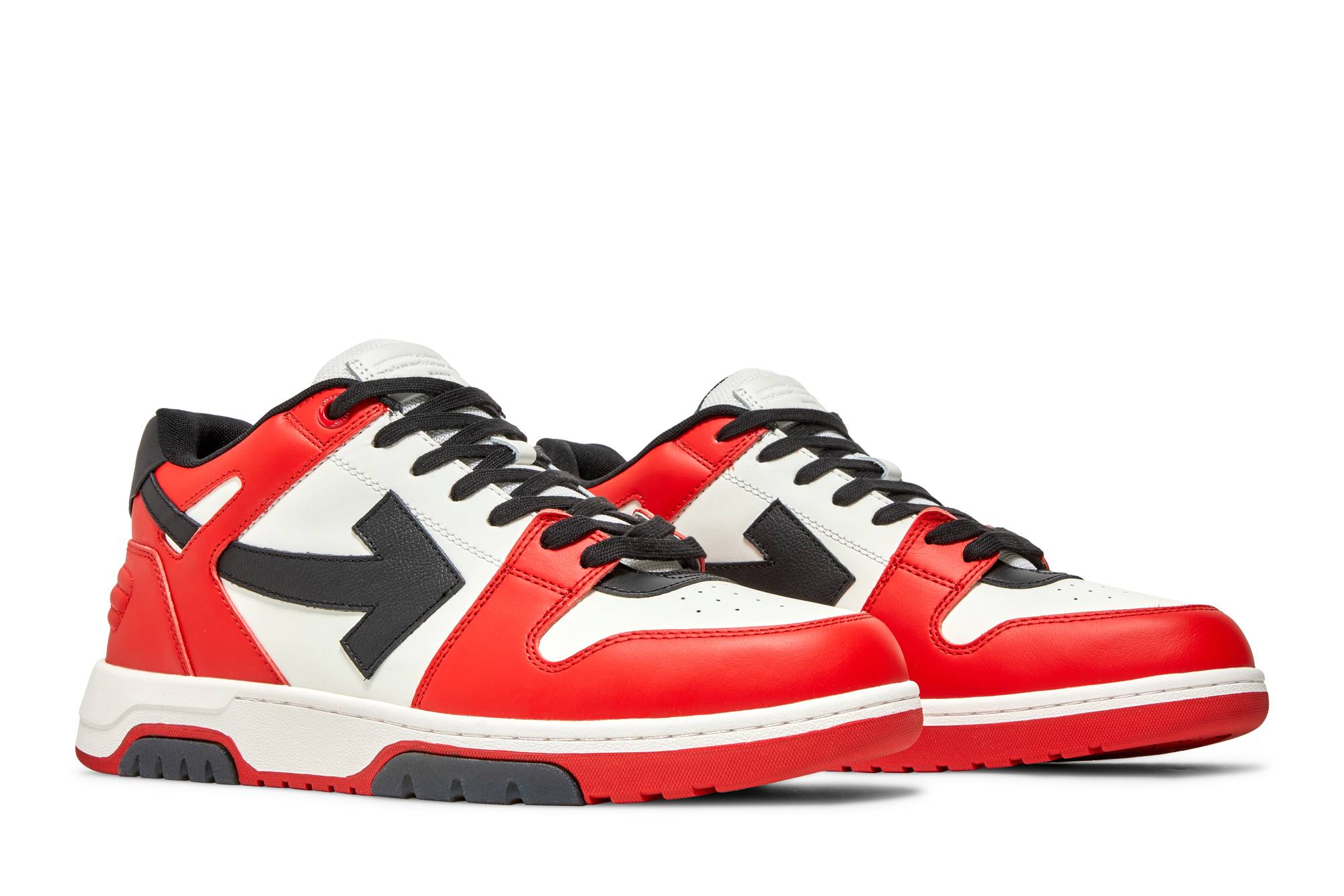 Cheap Off-White Out of Office Low 'Rojo Blanco Negro' OMIA189S23LEA001-2510