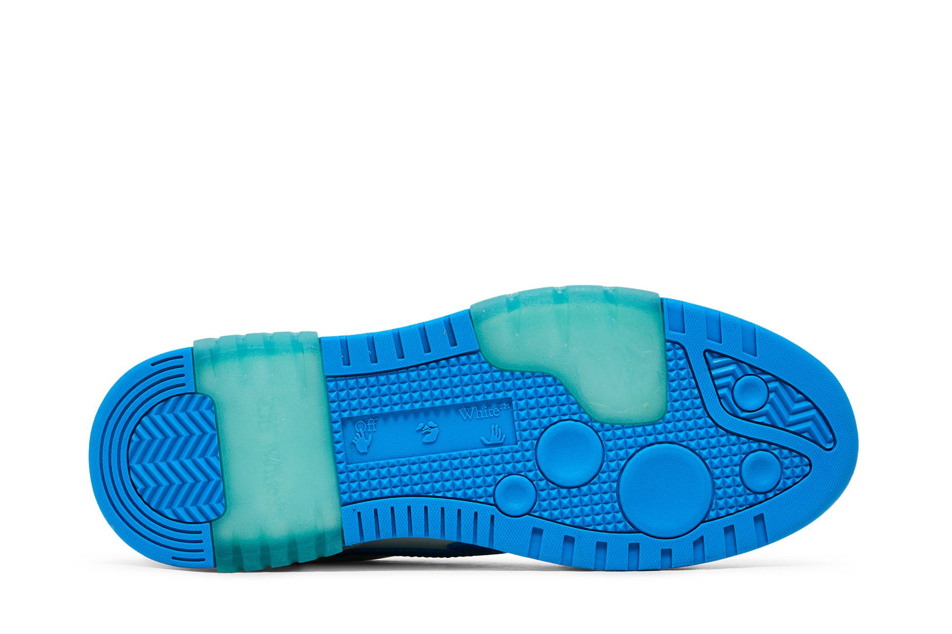 Shop Off-White OOO低帮鞋‘白蓝’ OMIA189F21LEA0020145