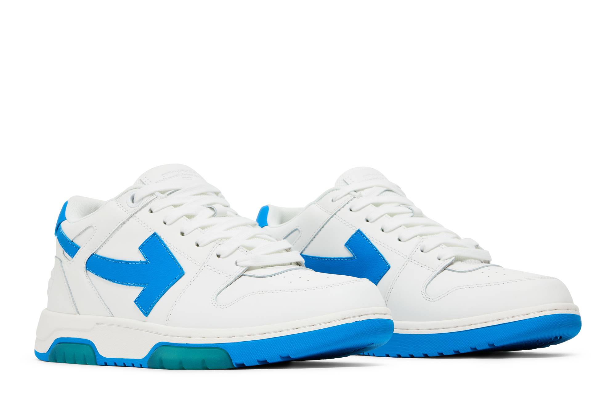 Cheap Off-White OOO低帮鞋‘白蓝’ OMIA189F21LEA0020145