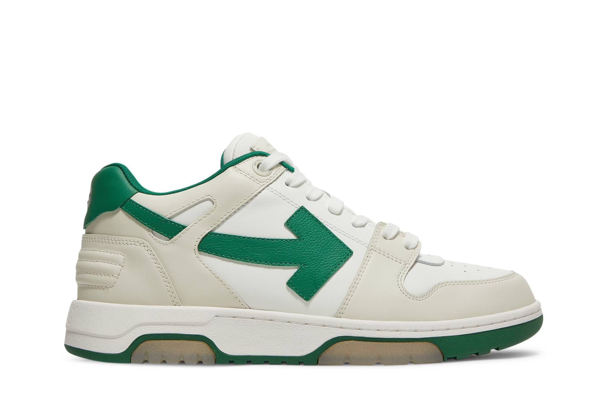 out of office off white green