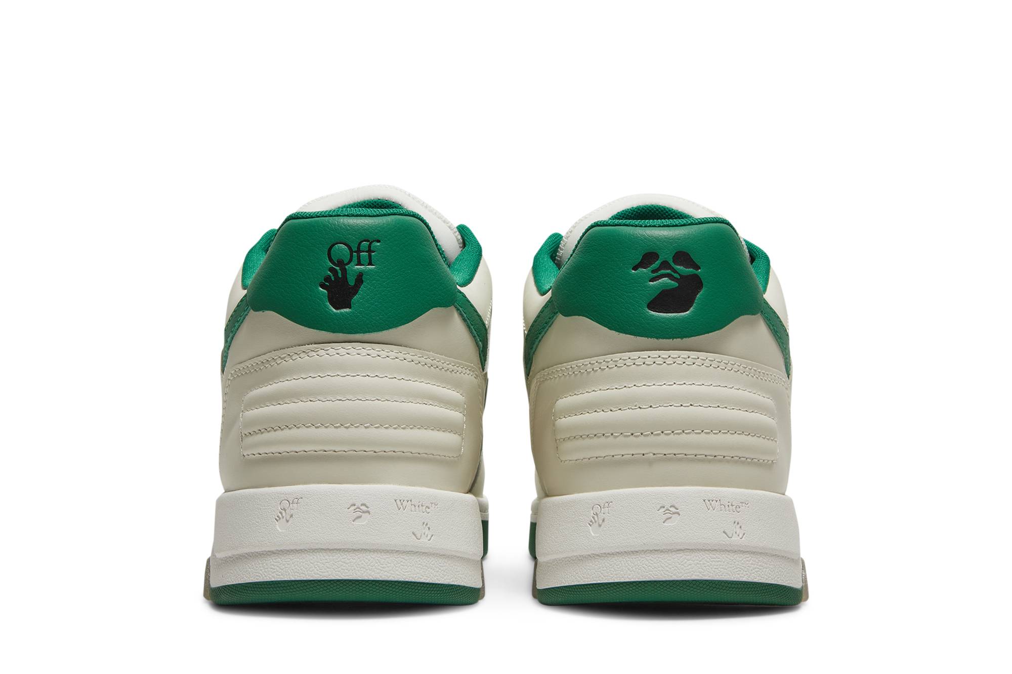 Details for OW 白绿低帮 'Out of Office' 运动鞋 OMIA189F21LEA001-0455