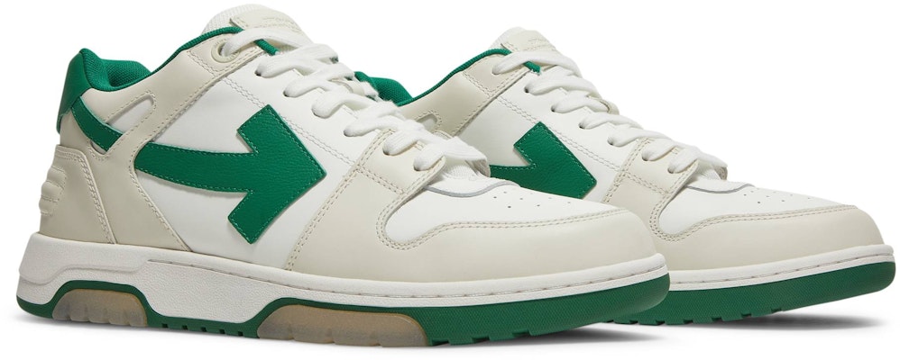 OW 白绿低帮 'Out of Office' 运动鞋 OMIA189F21LEA001-0455 Cheap OW 白绿低帮 'Out of Office' 运动鞋 OMIA189F21LEA001-0455