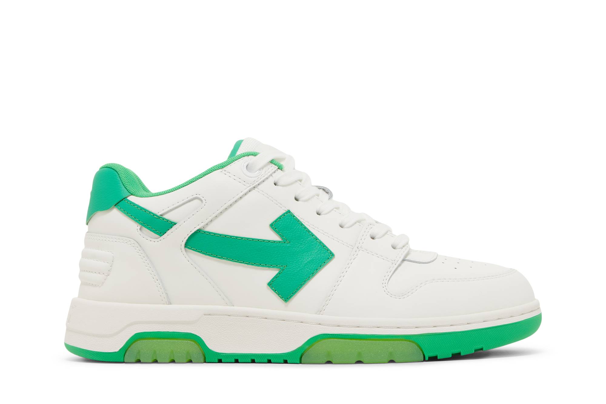 Off-White Out of Office Low 'White Green' OMIA189S22LEA001-0155