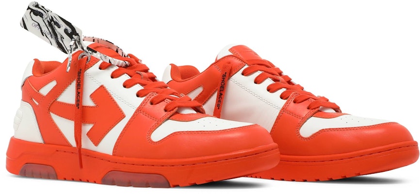 Off-White Out of Office Low 'White Orange' OMIA189R21LEA0012501 Cheap Off-White Out of Office Low 'White Orange' OMIA189R21LEA0012501