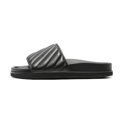 Off-White Slide 'Black Leather'