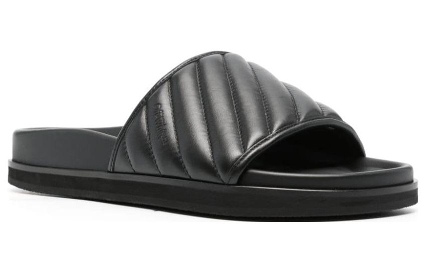 Off-White Slide 'Black Leather' 圖 3