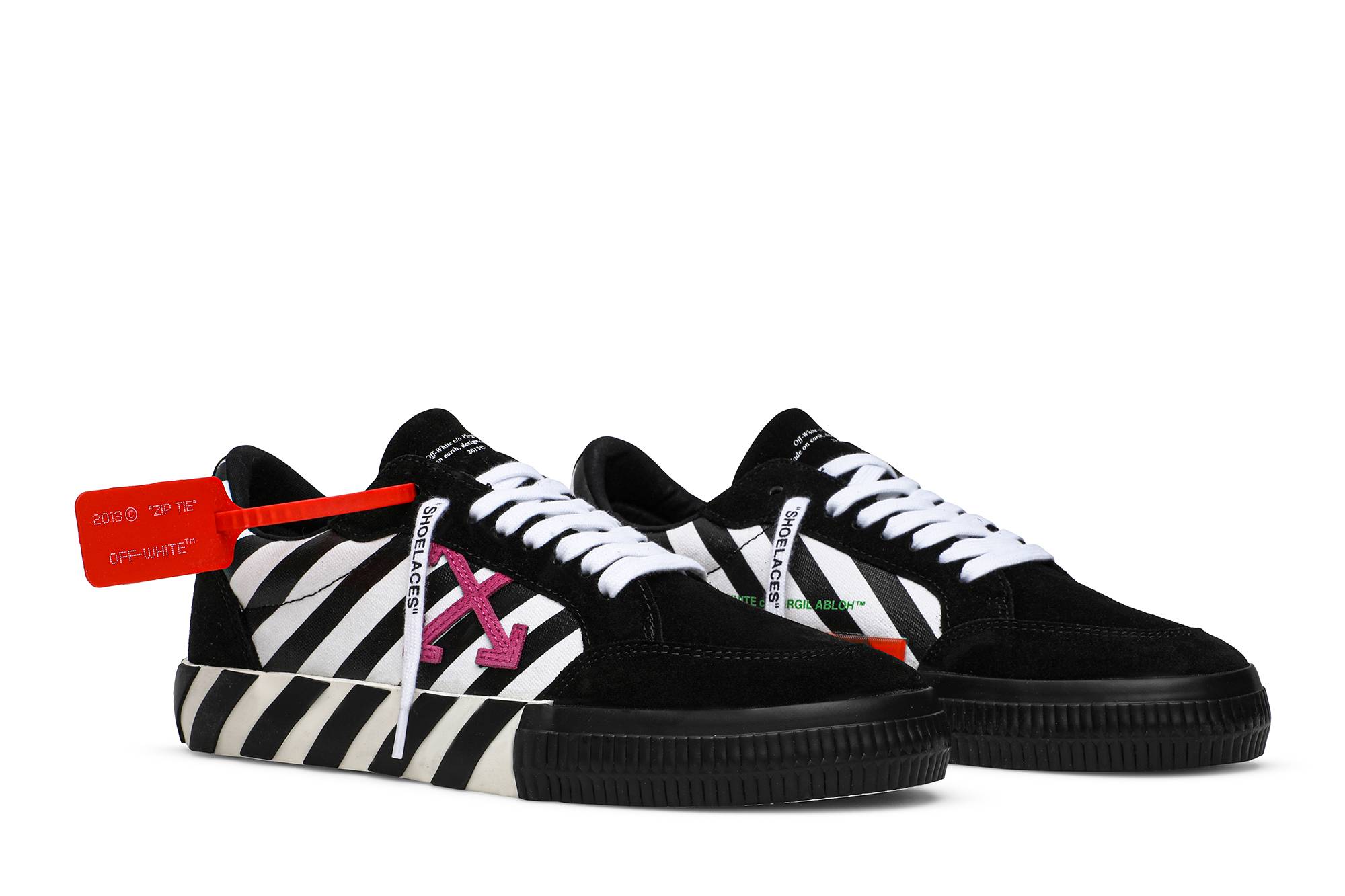 Cheap Off-White Vulc 'Negro Blanco' OMIA085R20C210180129