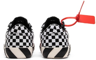 Off-White Vulc Low Top 'Hitam Putih Kotak-Kotak' OMIA085E183510019900 Details for Off-White Vulc Low Top 'Hitam Putih Kotak-Kotak' OMIA085E183510019900