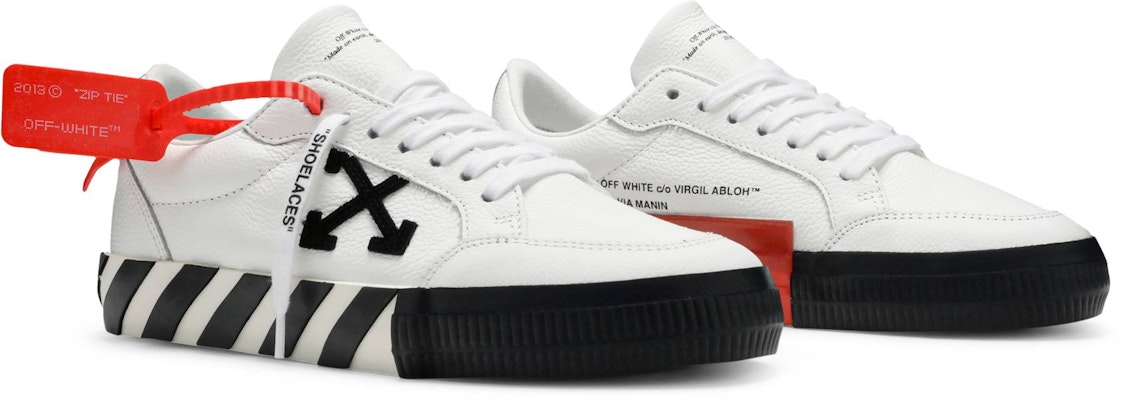 Off-White 2020年 鬼才设计 Vulc 运动鞋 '白黑' OMIA085S20D680380110 Cheap Off-White 2020年 鬼才设计 Vulc 运动鞋 '白黑' OMIA085S20D680380110