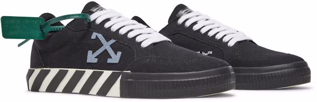 Cheap Sepatu Off-White Vulc 'Hitam Biru' OMIA085F22FAB0011045