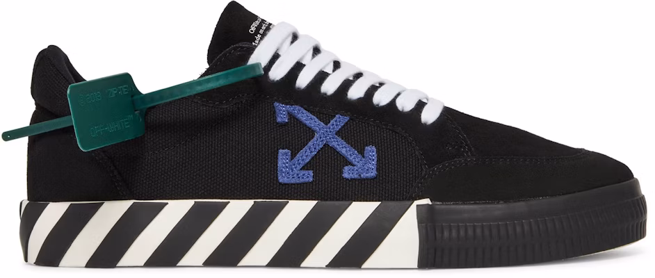 OFF-WHITE 硫化綁繩 絨面織物 低筒 時尚板鞋 男款 黑色 Buy OFF-WHITE 硫化綁繩 絨面織物 低筒 時尚板鞋 男款 黑色