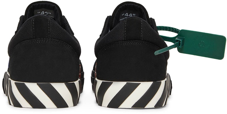 OFF-WHITE 硫化綁繩 絨面織物 低筒 時尚板鞋 男款 黑色 Details for OFF-WHITE 硫化綁繩 絨面織物 低筒 時尚板鞋 男款 黑色