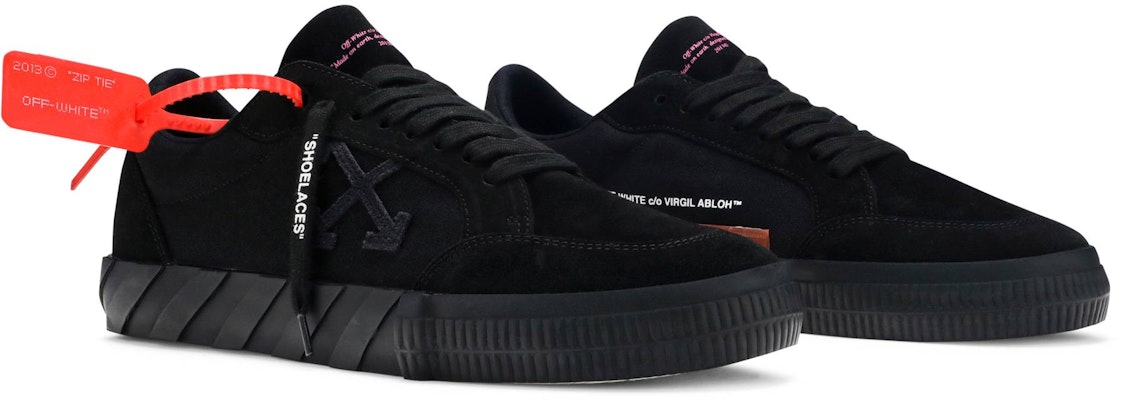Off-White 黑色绒面低帮板鞋 OMIA085R20C210501010 Cheap Off-White 黑色绒面低帮板鞋 OMIA085R20C210501010
