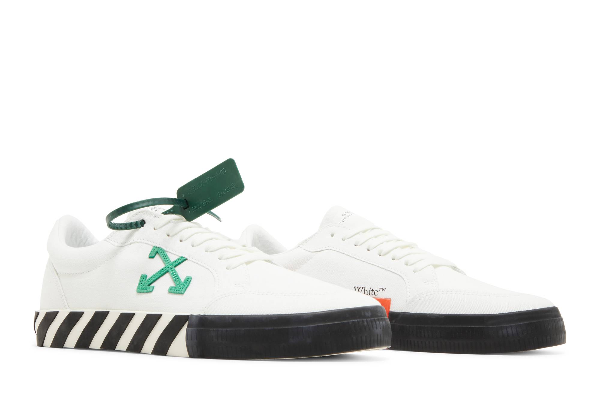 Cheap Zapatillas Off-White Vulc 'Blanco Verde' OMIA085F22FAB0010155
