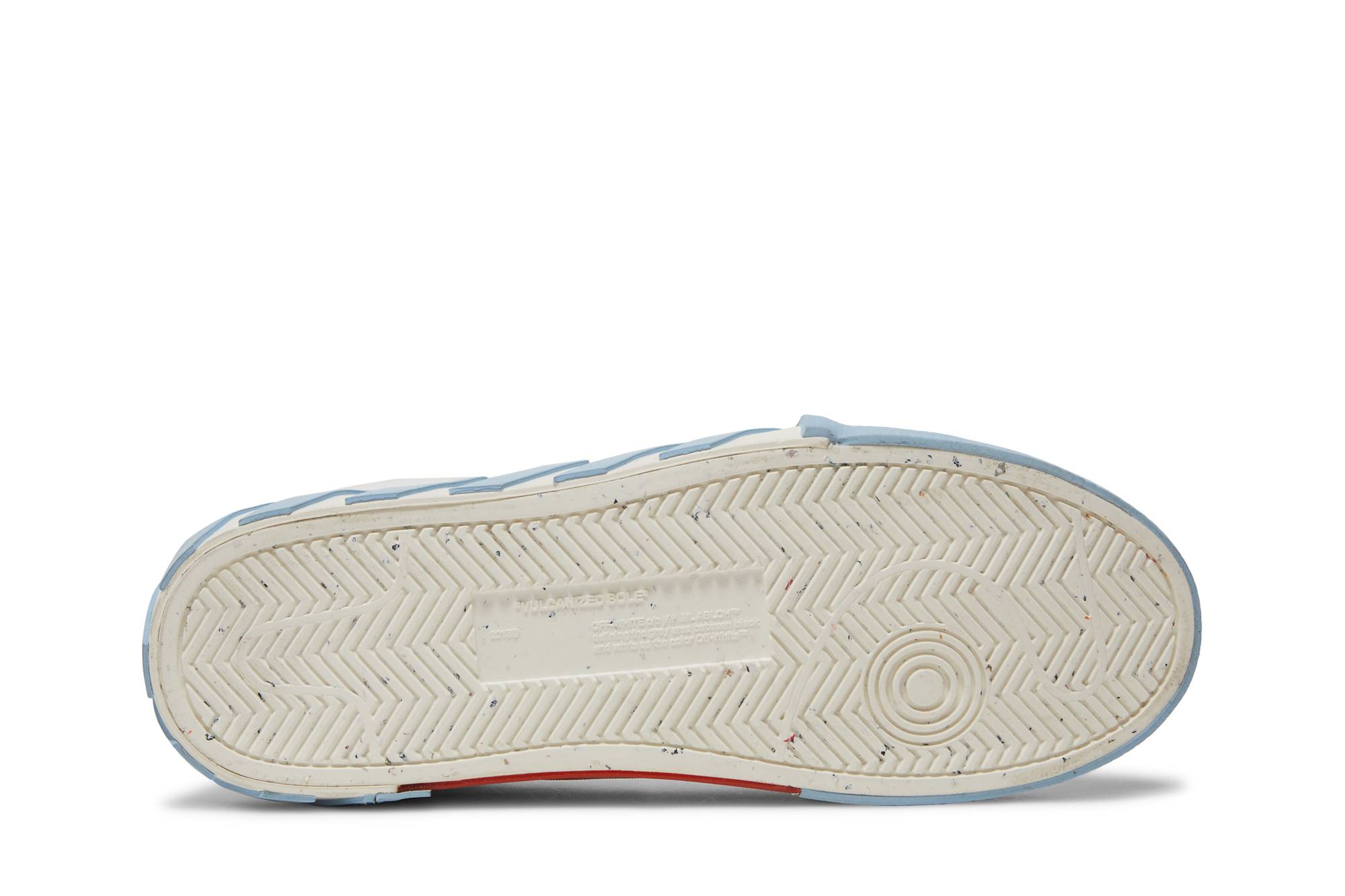 Shop Off-White Vulc 运动鞋 '白色浅蓝色' OMIA085C99FAB001-0140