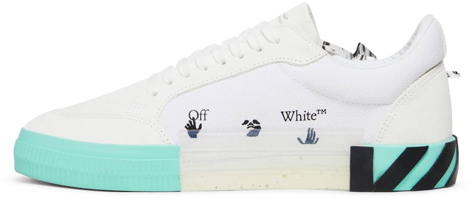 Off-White Vulc Sneaker 'White Mint Green' OMIA085F21LEA005-0109 Lookbook Off-White Vulc Sneaker 'White Mint Green' OMIA085F21LEA005-0109