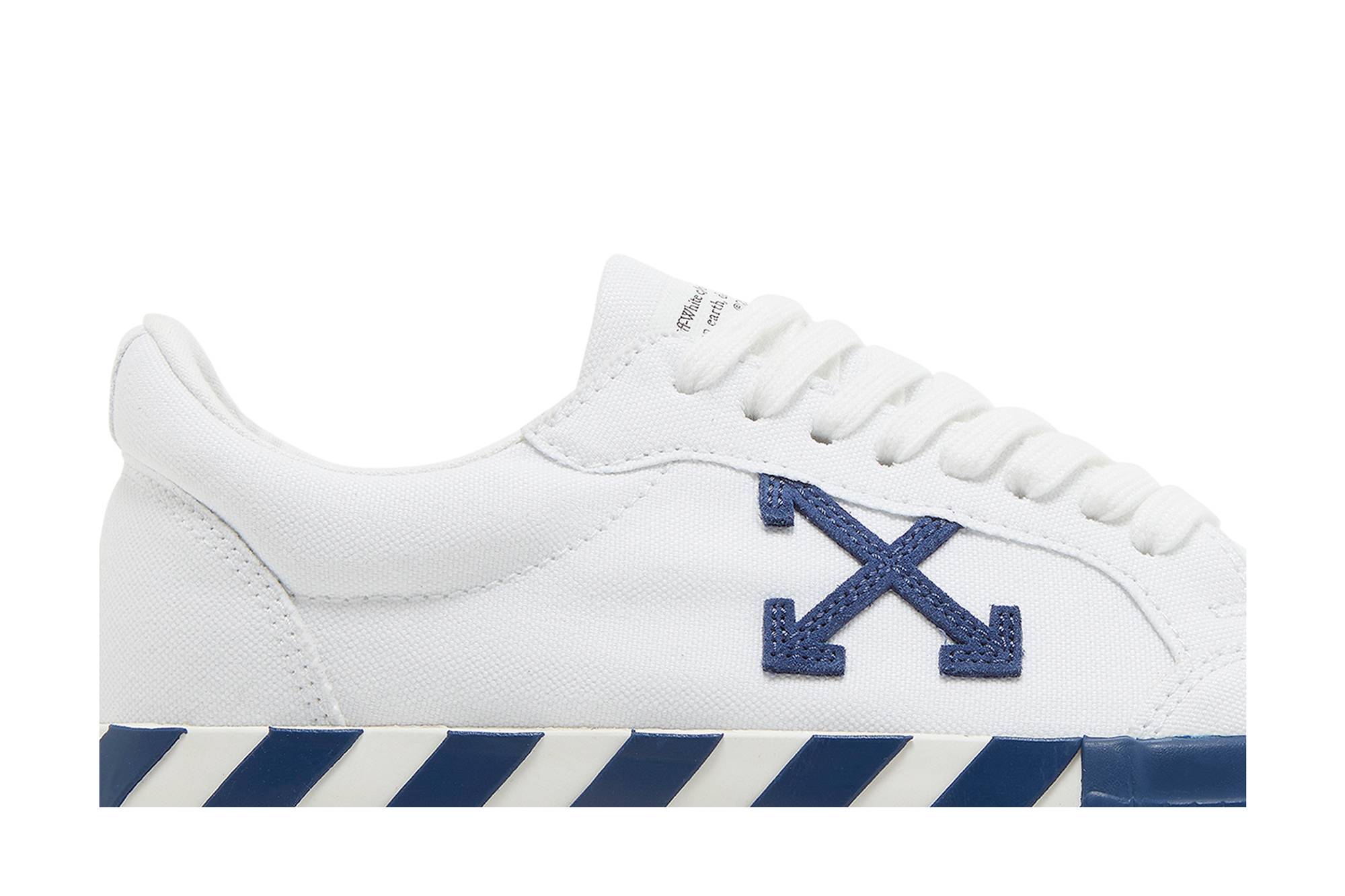 Off-White Vulc Sneaker 'White Navy Blue' 圖 2
