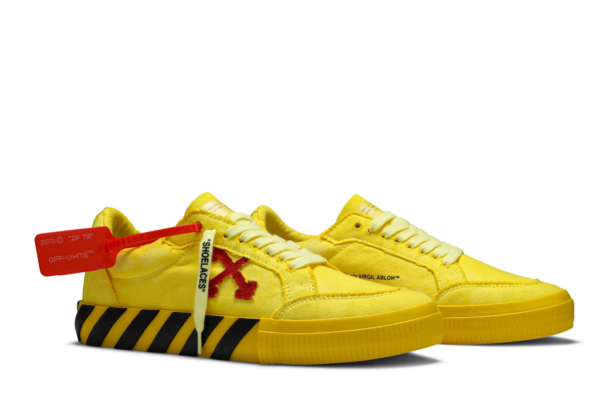 Cheap OFF-WHITE 低帮硫化運動鞋 黃色