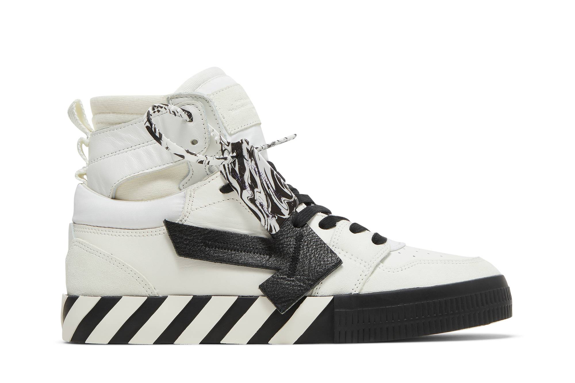 Off-White Vulc Sneaker High 'White Black' OMIA225F21LEA0010110