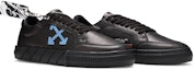 Cheap Off-White Vulc Sneaker Rendah 'Hitam Biru' OMIA085R21LEA0011045