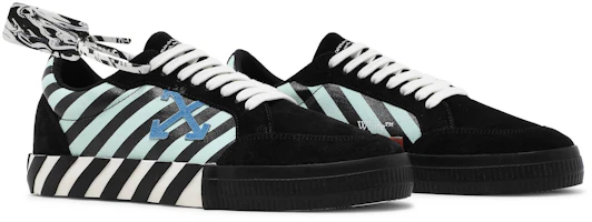 Cheap OFF-WHITE Vulc Low 簡約時尚低筒滑板鞋 黑綠色