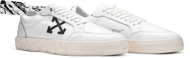 Cheap OFF-WHITE Vulcanised 箭頭貼花 時尚休閒板鞋 白