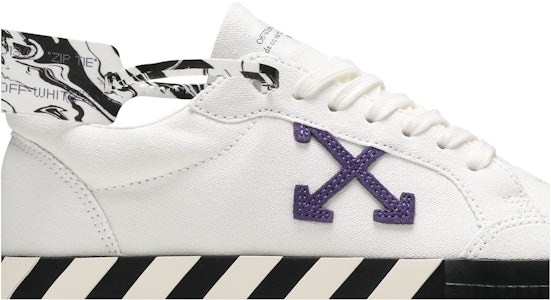 Off-White Vulc Sneaker Rendah 'Putih Ungu' OMIA085R21FAB0010137 Order Off-White Vulc Sneaker Rendah 'Putih Ungu' OMIA085R21FAB0010137