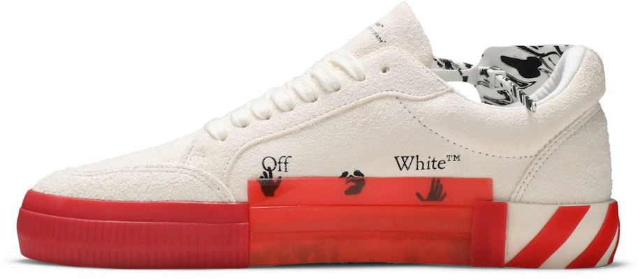 Off-White Vulc Sneaker Low 'White Red' OMIA085R21LEA0020125 Lookbook Off-White Vulc Sneaker Low 'White Red' OMIA085R21LEA0020125