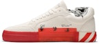 Lookbook Off-White Vulc Sneaker Rendah 'Putih Merah' OMIA085R21LEA0020125