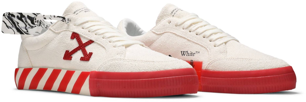 Off-White Vulc Sneaker Low 'White Red' OMIA085R21LEA0020125 Cheap Off-White Vulc Sneaker Low 'White Red' OMIA085R21LEA0020125