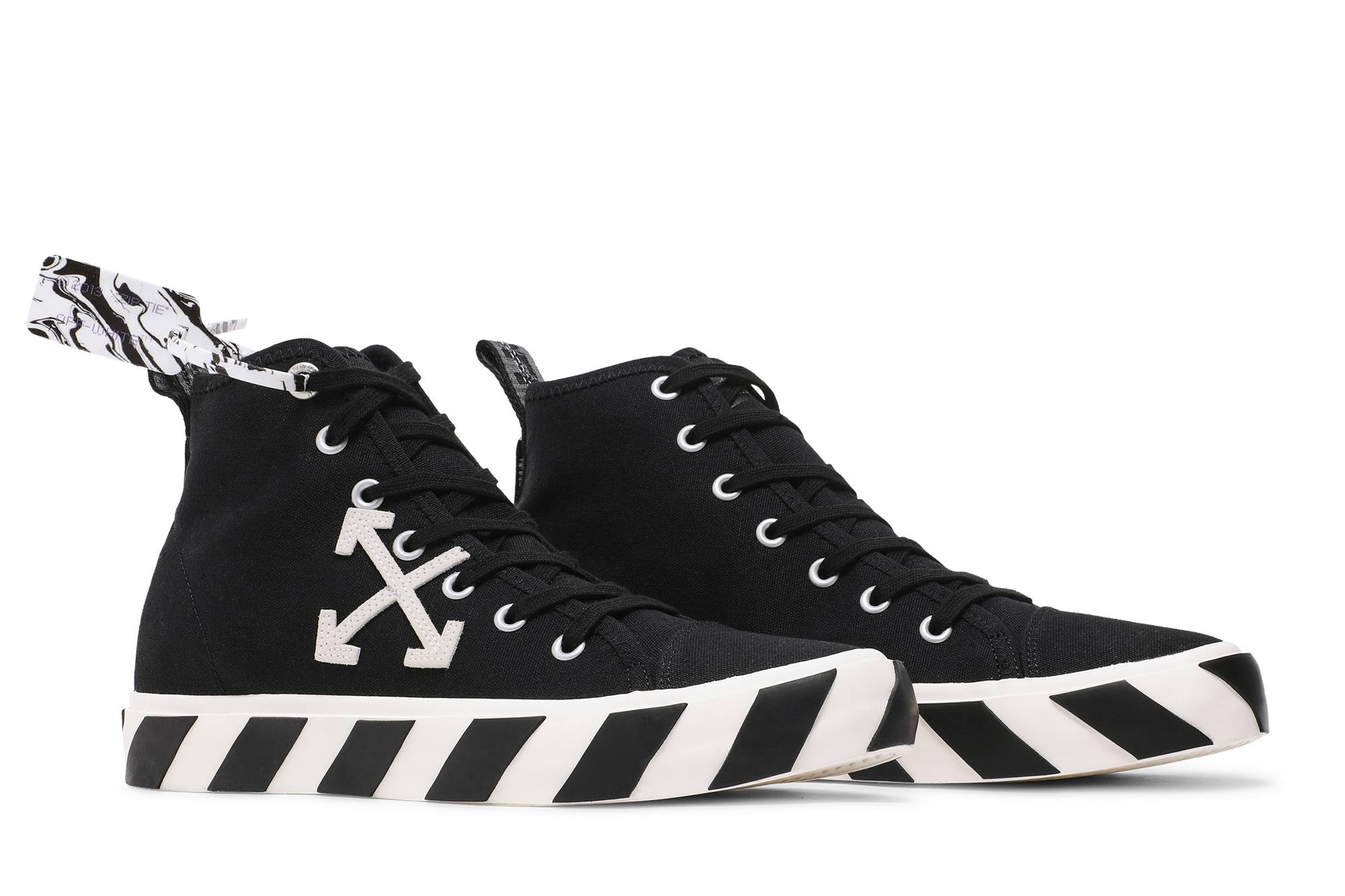 Cheap 오프화이트 블랙 화이트 벌크 미드 스니커즈 OMIA119F21FAB0011001