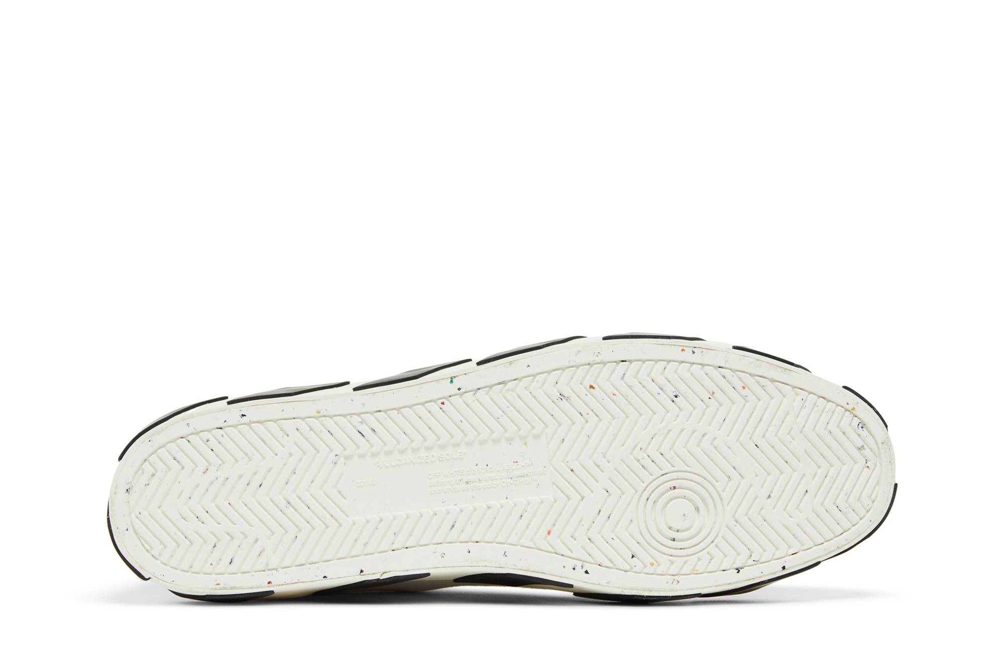 Shop 오프화이트 불칸 스니커즈 미드 '화이트 블랙' OMIA119C99FAB0010110