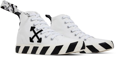 Sneaker Mid Off-White Vulc 'Putih Hitam' OMIA119F21FAB0010110 Cheap Sneaker Mid Off-White Vulc 'Putih Hitam' OMIA119F21FAB0010110