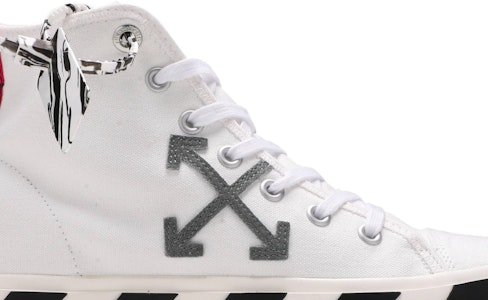 OFF-WHITE 火山橡膠中幫帆布鞋 白色 Order OFF-WHITE 火山橡膠中幫帆布鞋 白色