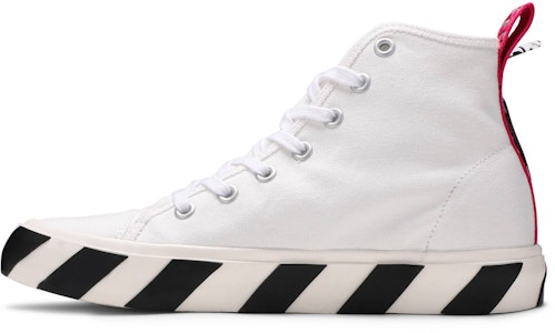 OFF-WHITE 火山橡膠中幫帆布鞋 白色 Lookbook OFF-WHITE 火山橡膠中幫帆布鞋 白色