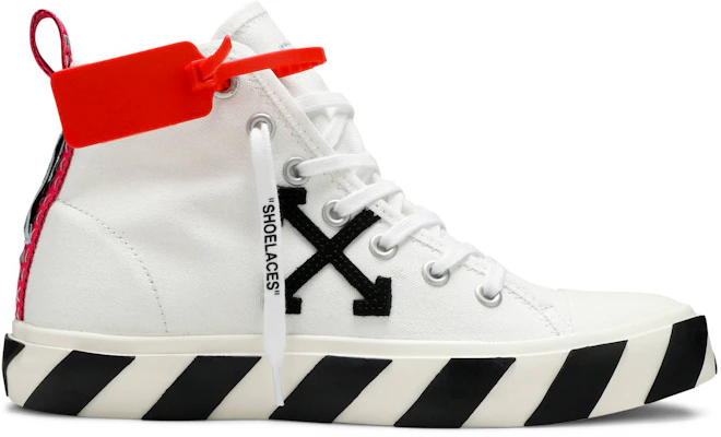 OFF-WHITE 高筒防滑透氣系帶耐磨布鞋 男款 黑白 Buy OFF-WHITE 高筒防滑透氣系帶耐磨布鞋 男款 黑白